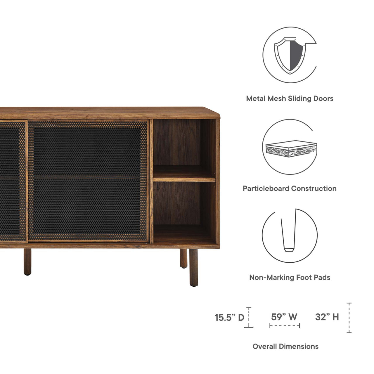 Cortina Sideboard, Walnut