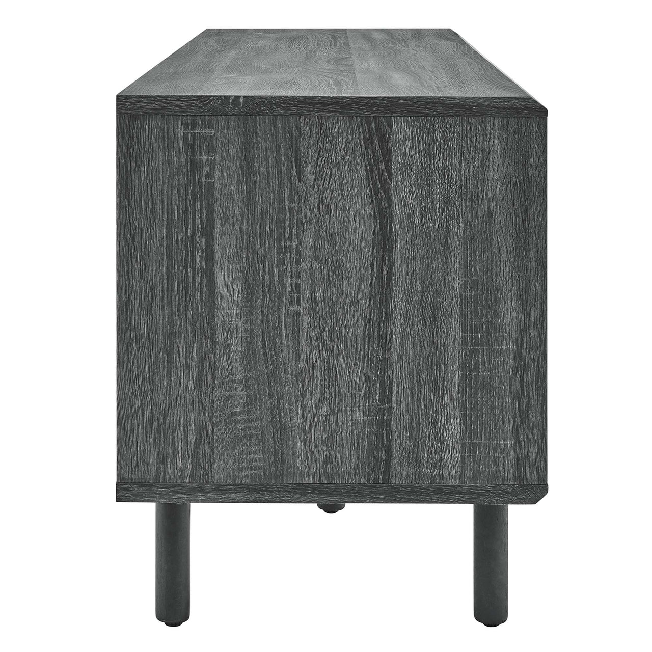 Cortina TV and Vinyl Stand, Large, Charcoal