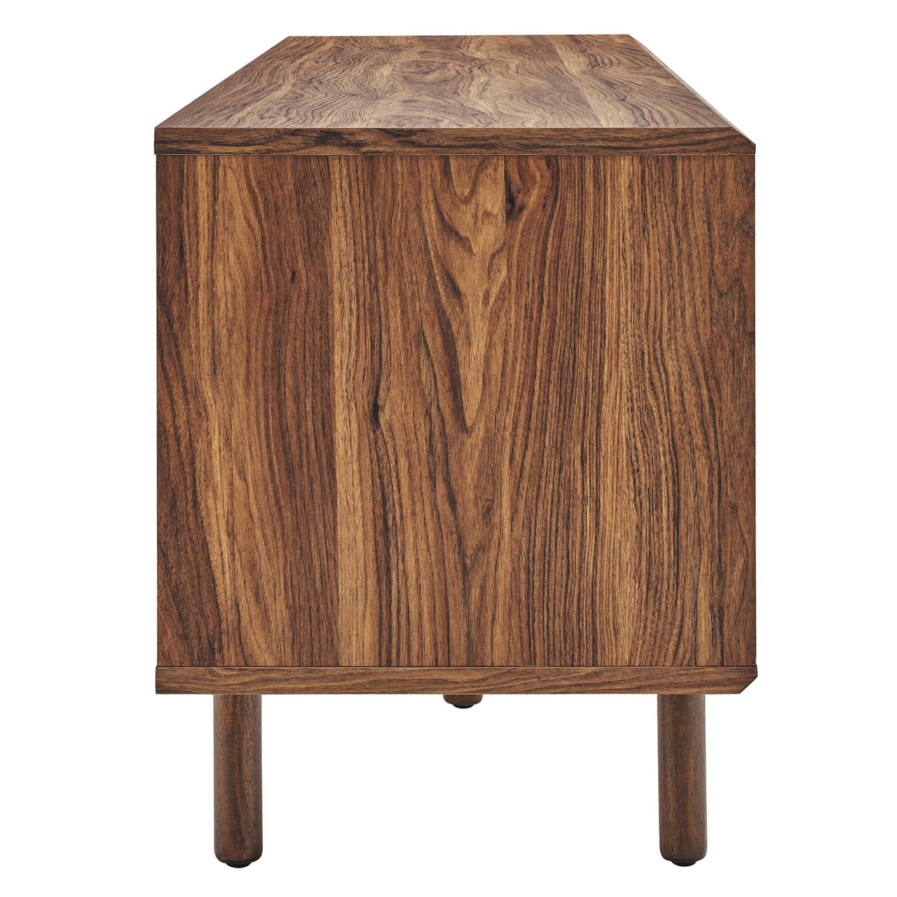 Cortina TV and Vinyl Stand, Large, Walnut