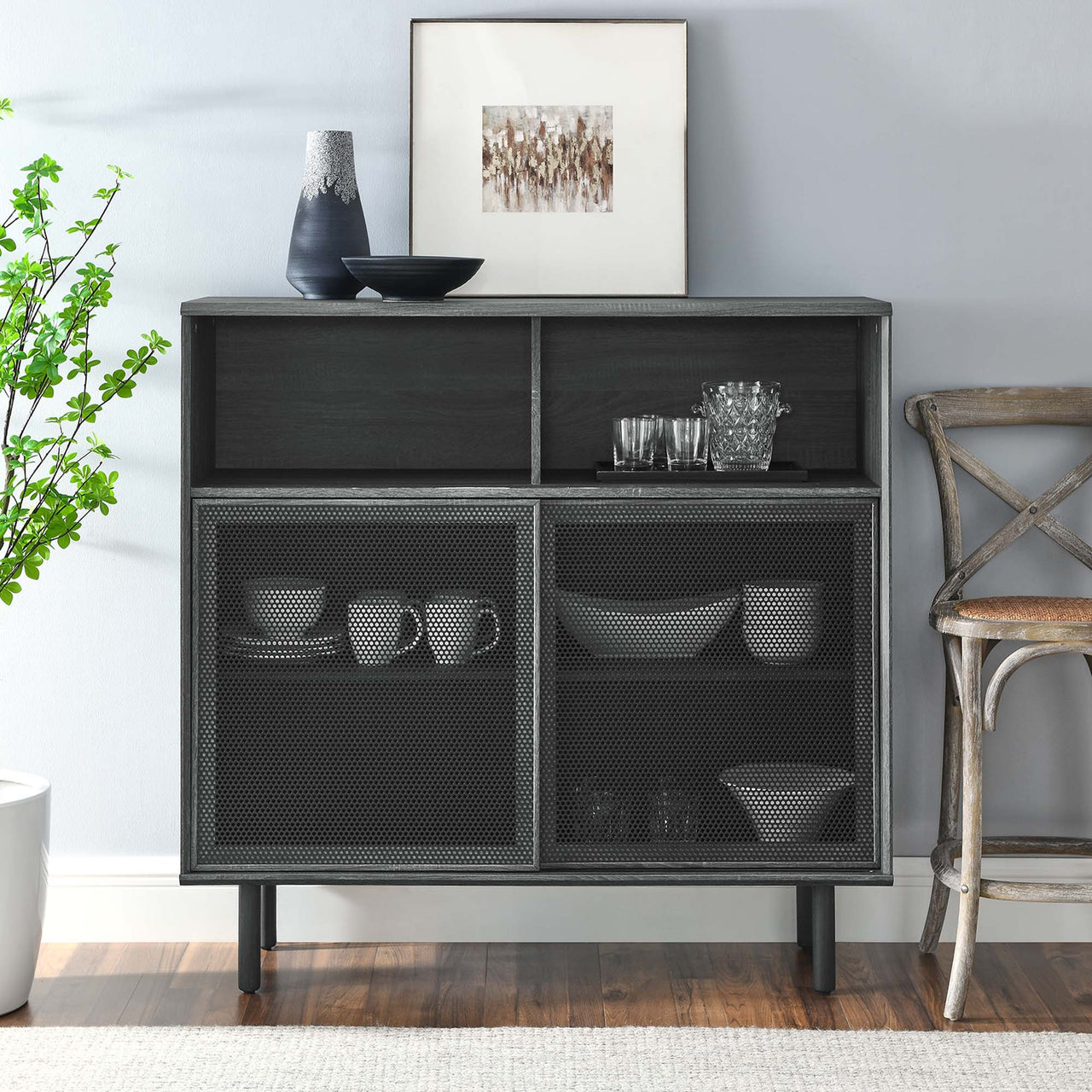 Cortina Cabinet, Charcoal