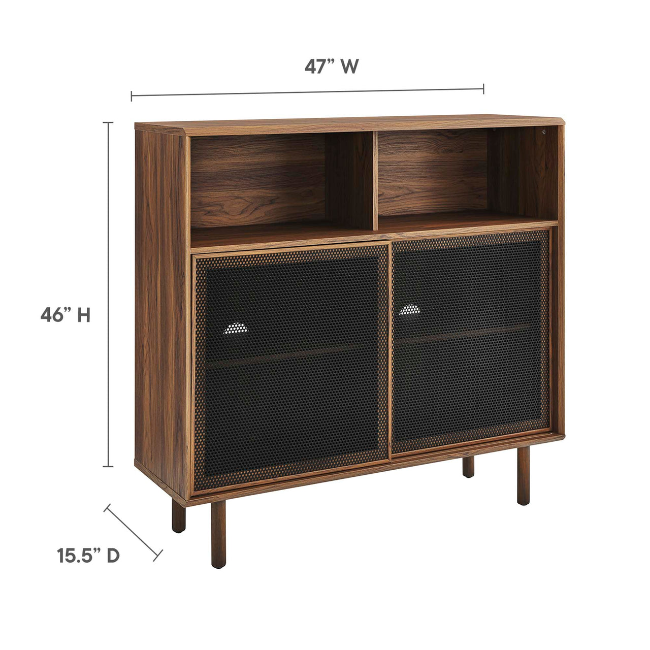 Cortina Cabinet, Walnut