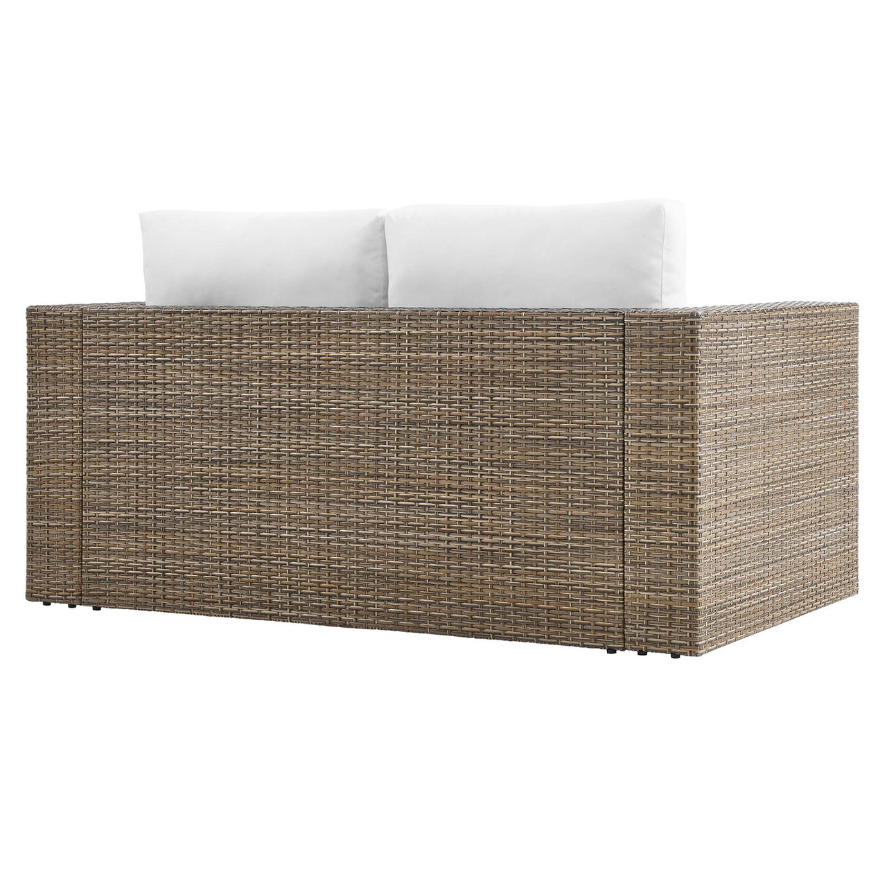 Conversation Alfresco Loveseat, Cappuccino & White