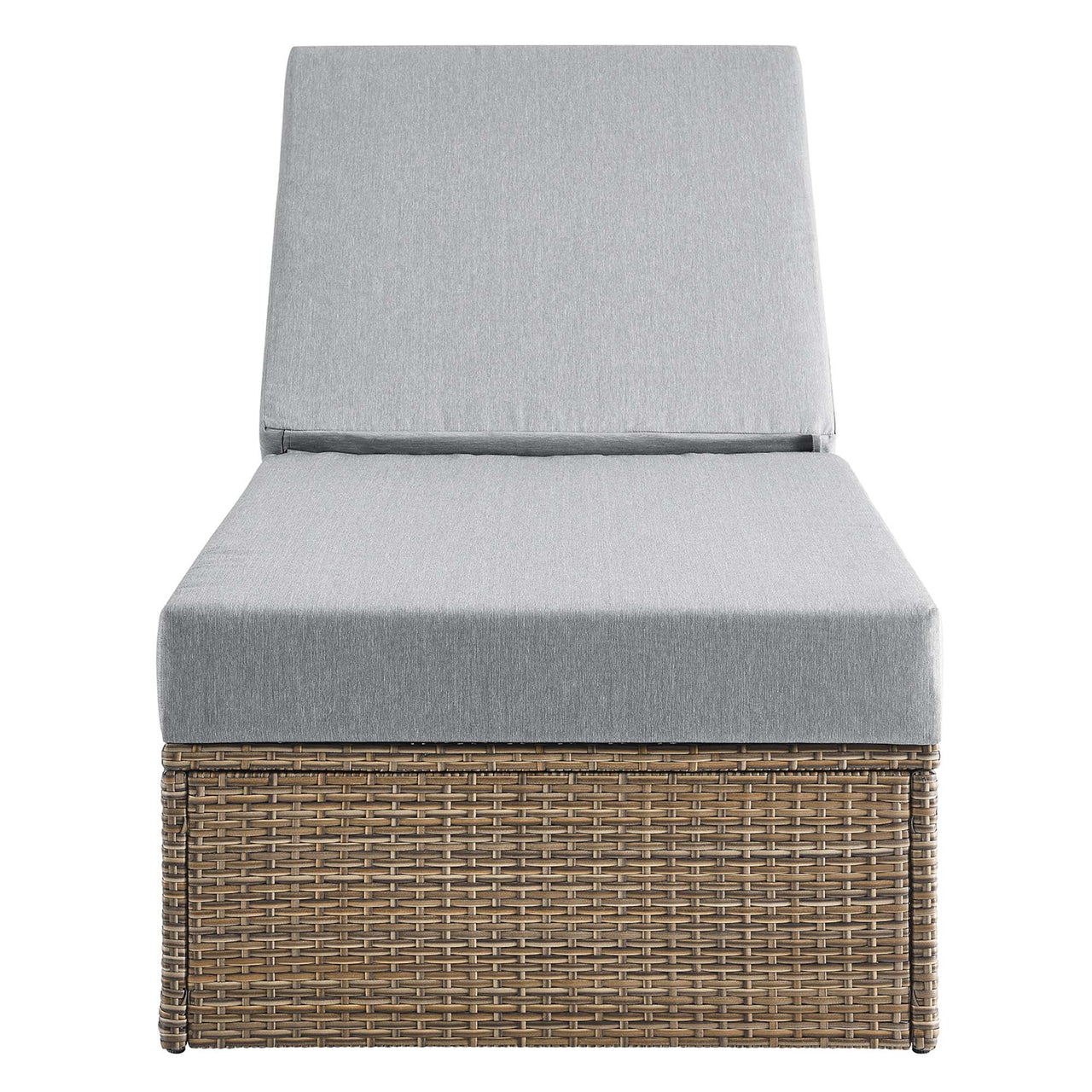 Conversation Alfresco Chaise Lounge Chair, Cappuccino & Gray