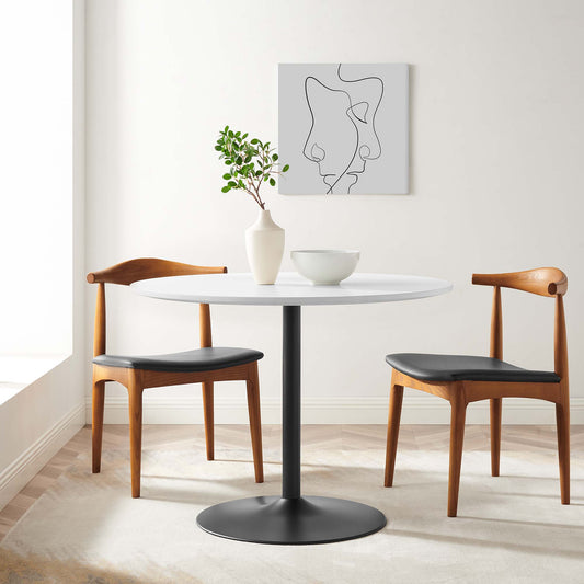 Mesa Dining Table, Black & White