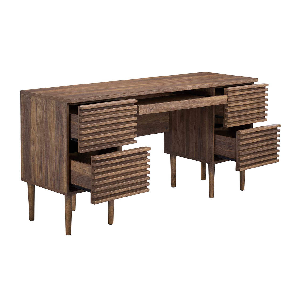 Ventra Office Desk, Walnut