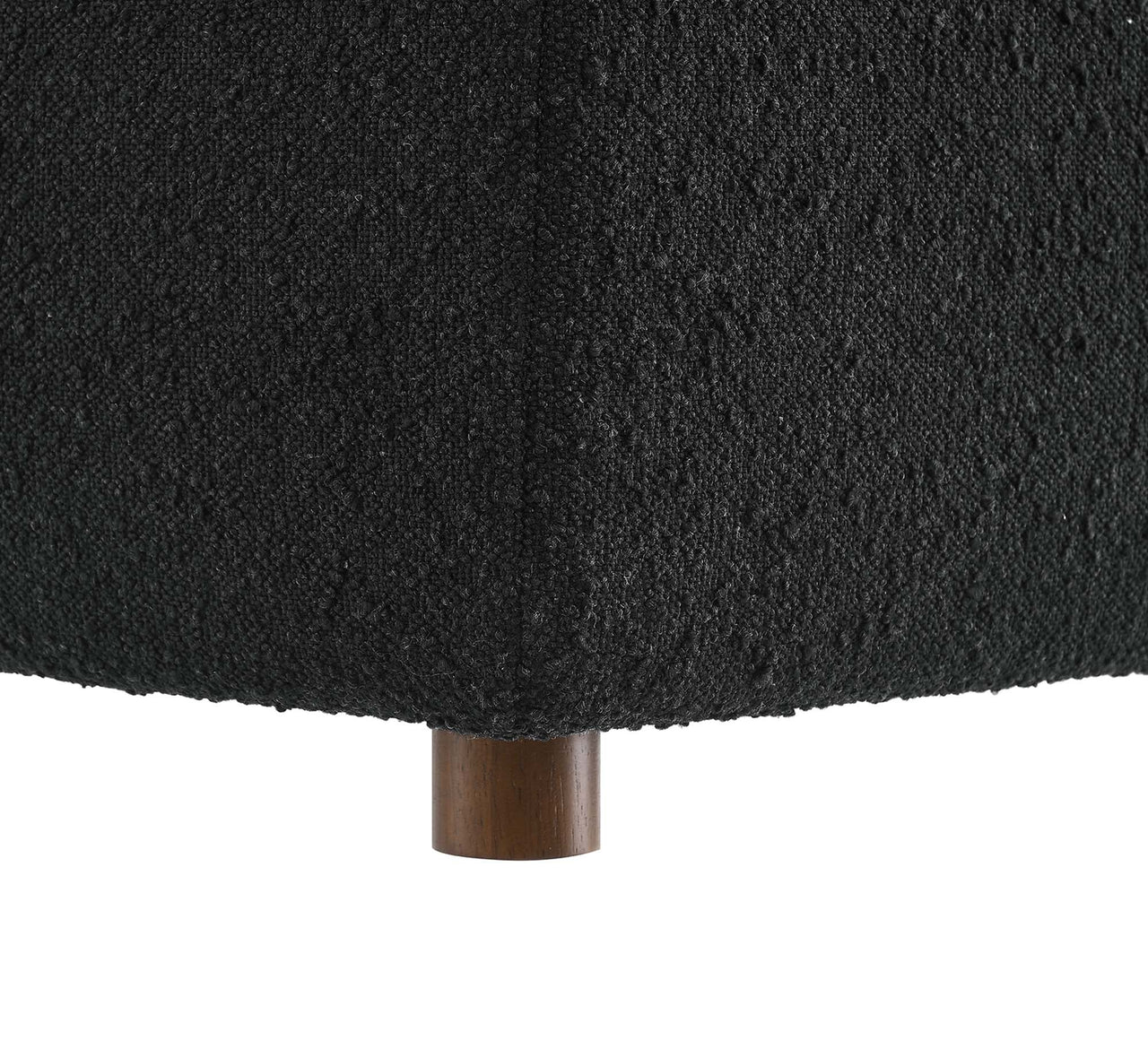 Angelic Cloudblend Boucle Corner Chair | Modular Sectional Component, Black