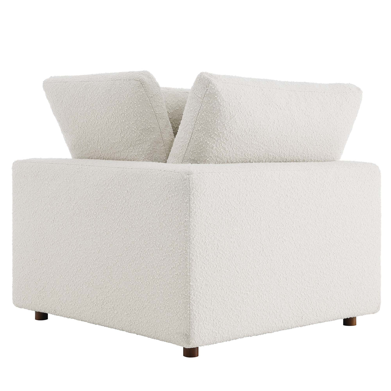 Angelic Cloudblend Boucle Corner Chair | Modular Sectional Component, Ivory