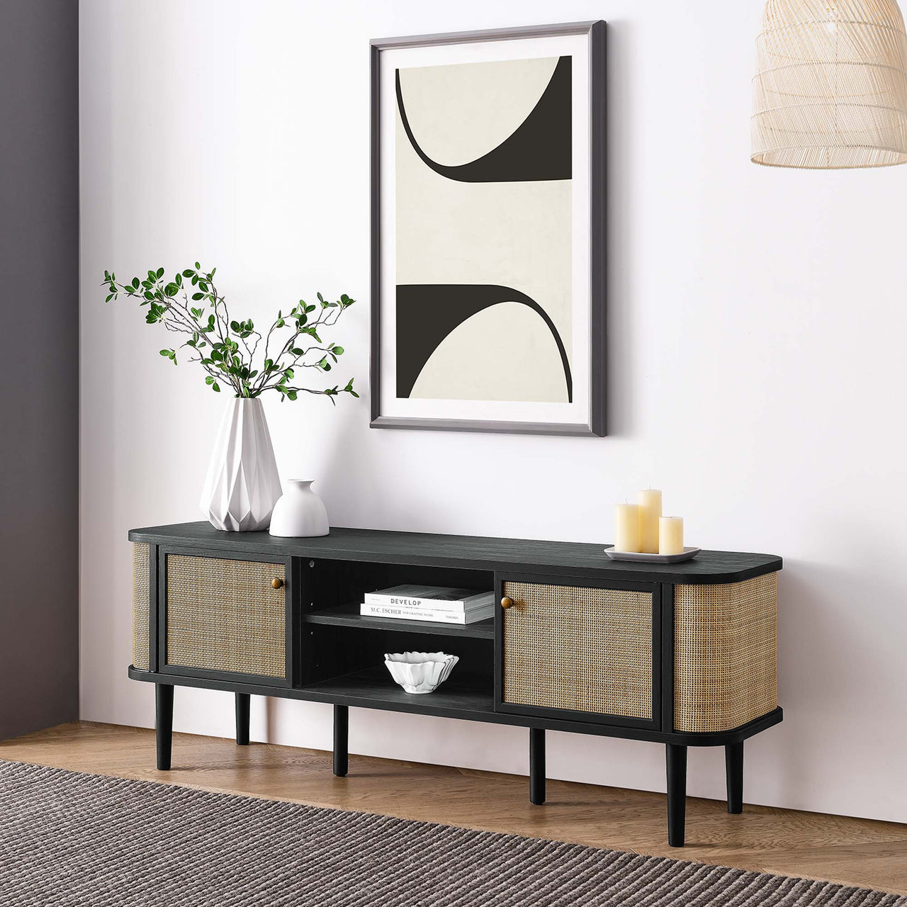 Eloria TV Stand, Black