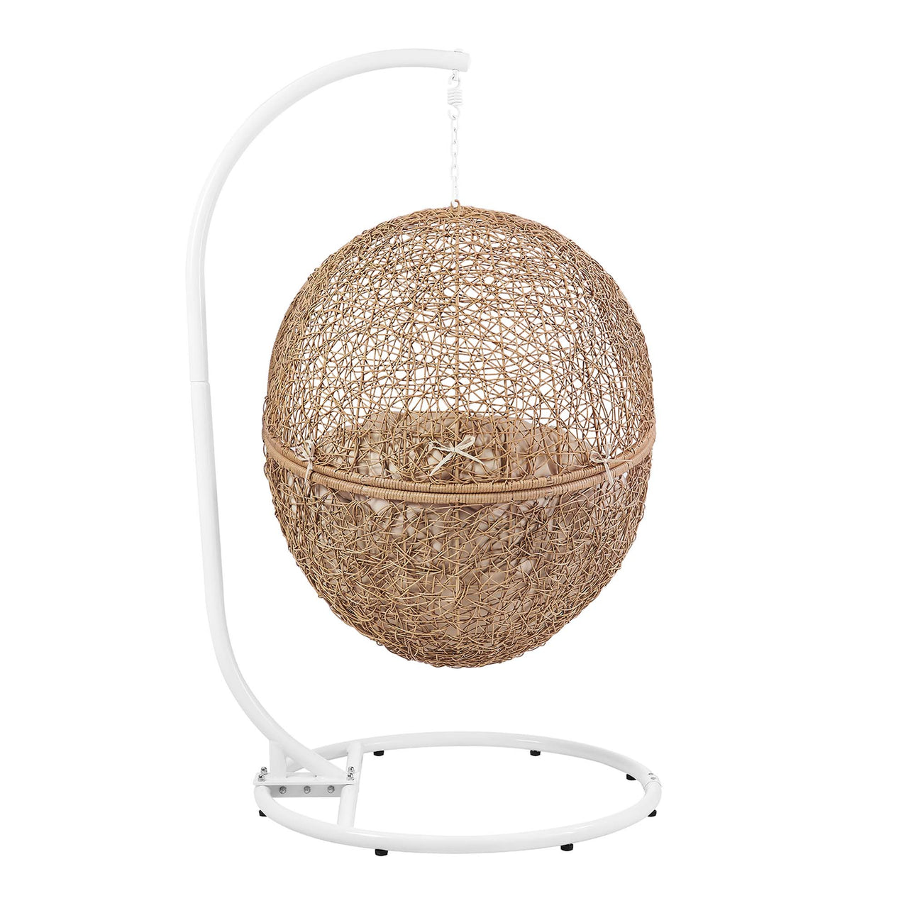 Chrysalis Alfresco Swing Chair, Cappuccino & Beige