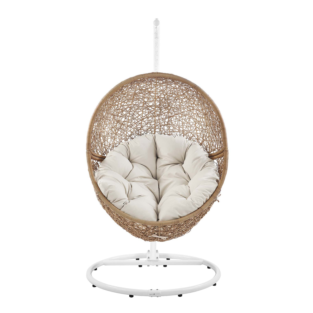 Chrysalis Alfresco Swing Chair, Cappuccino & Beige
