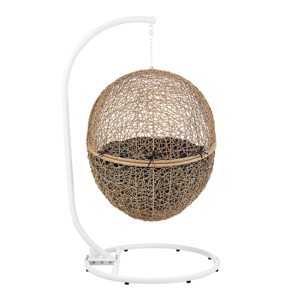 Chrysalis Alfresco Swing Chair, Cappuccino & Navy