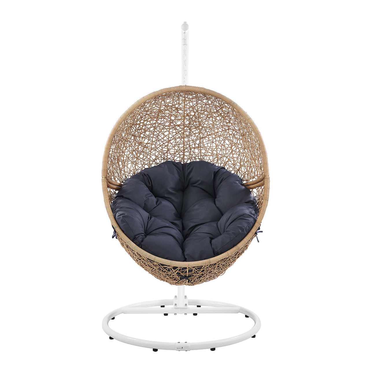 Chrysalis Alfresco Swing Chair, Cappuccino & Navy