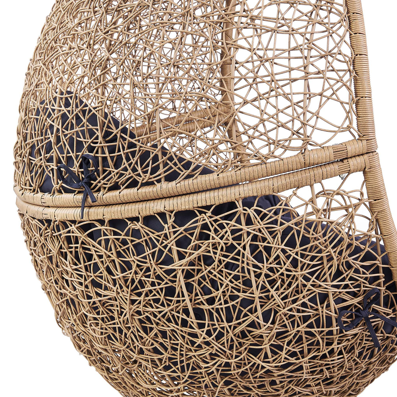 Chrysalis Alfresco Swing Chair, Cappuccino & Navy