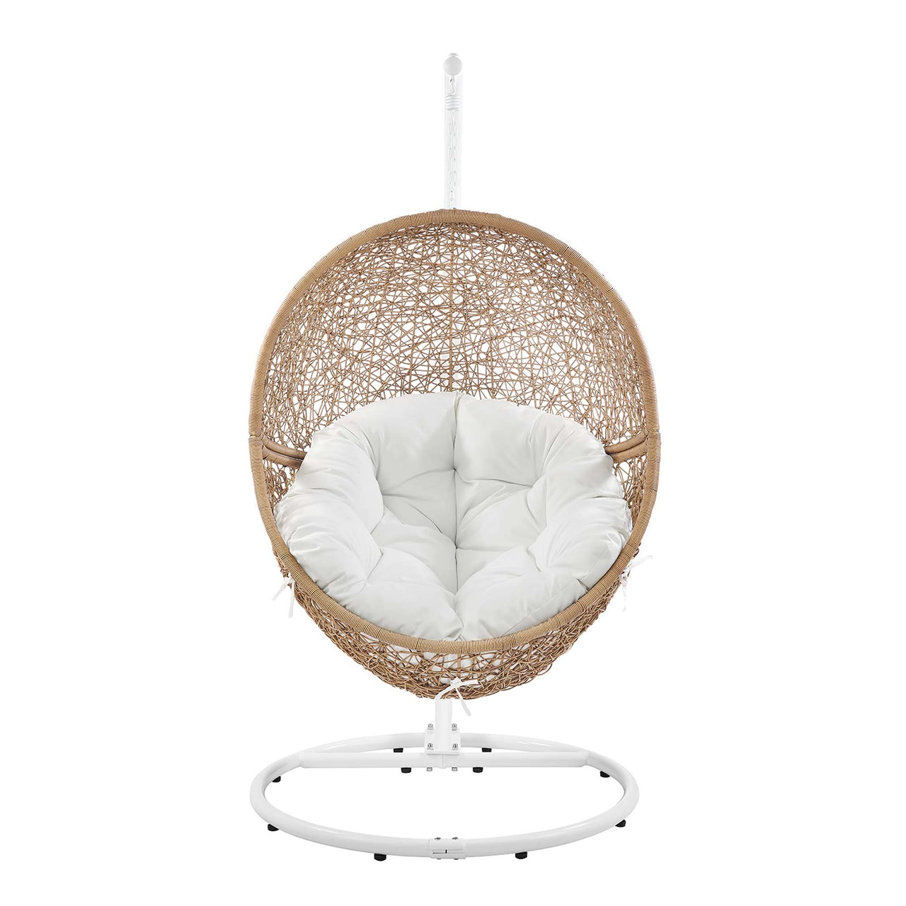 Chrysalis Alfresco Swing Chair, Cappuccino & White