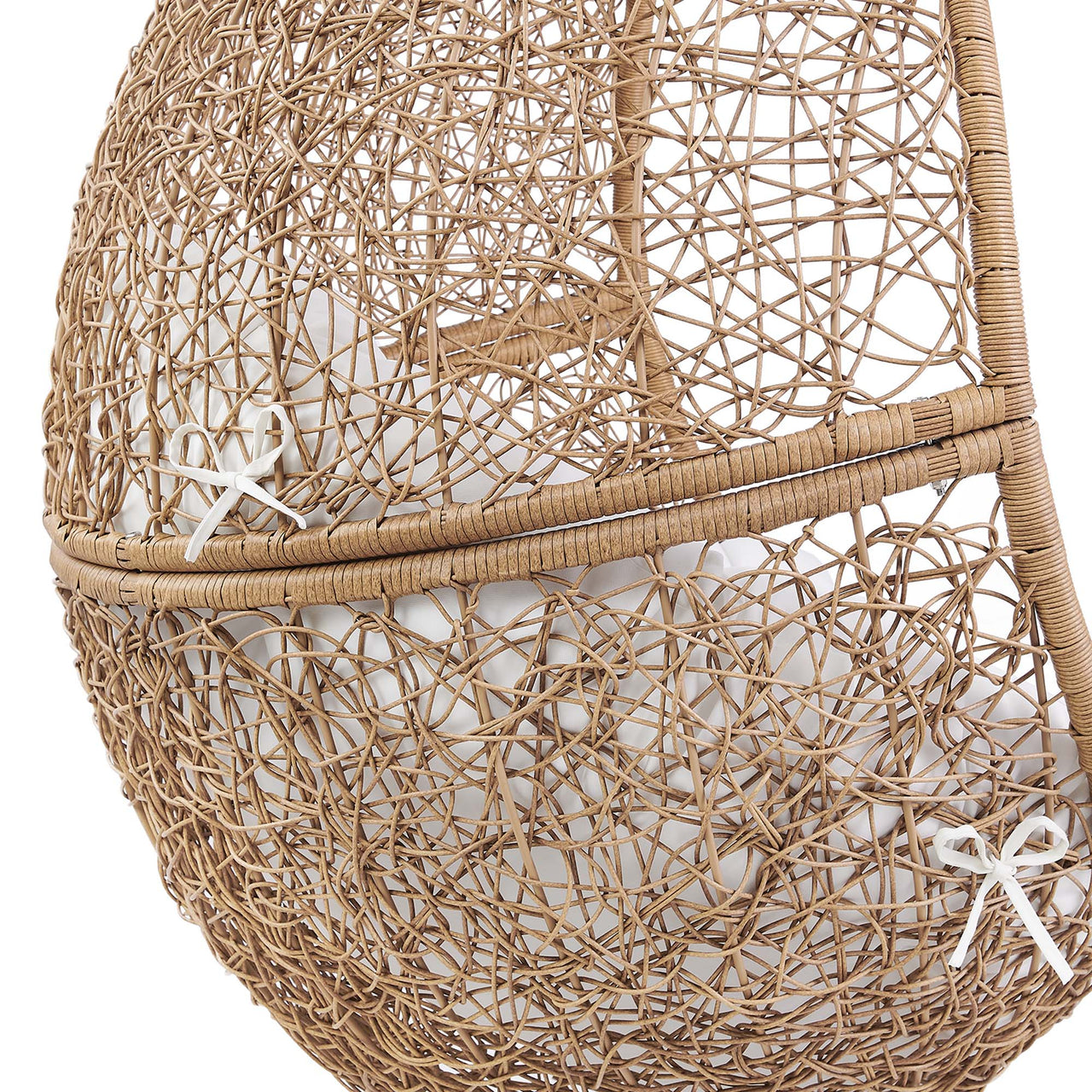 Chrysalis Alfresco Swing Chair, Cappuccino & White