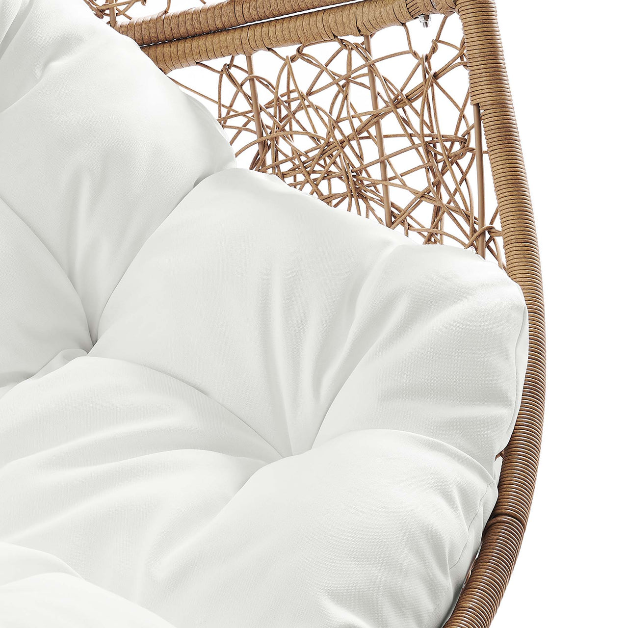 Chrysalis Alfresco Swing Chair, Cappuccino & White