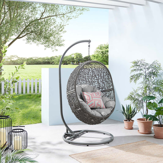 Chrysalis Alfresco Swing Chair, Gray