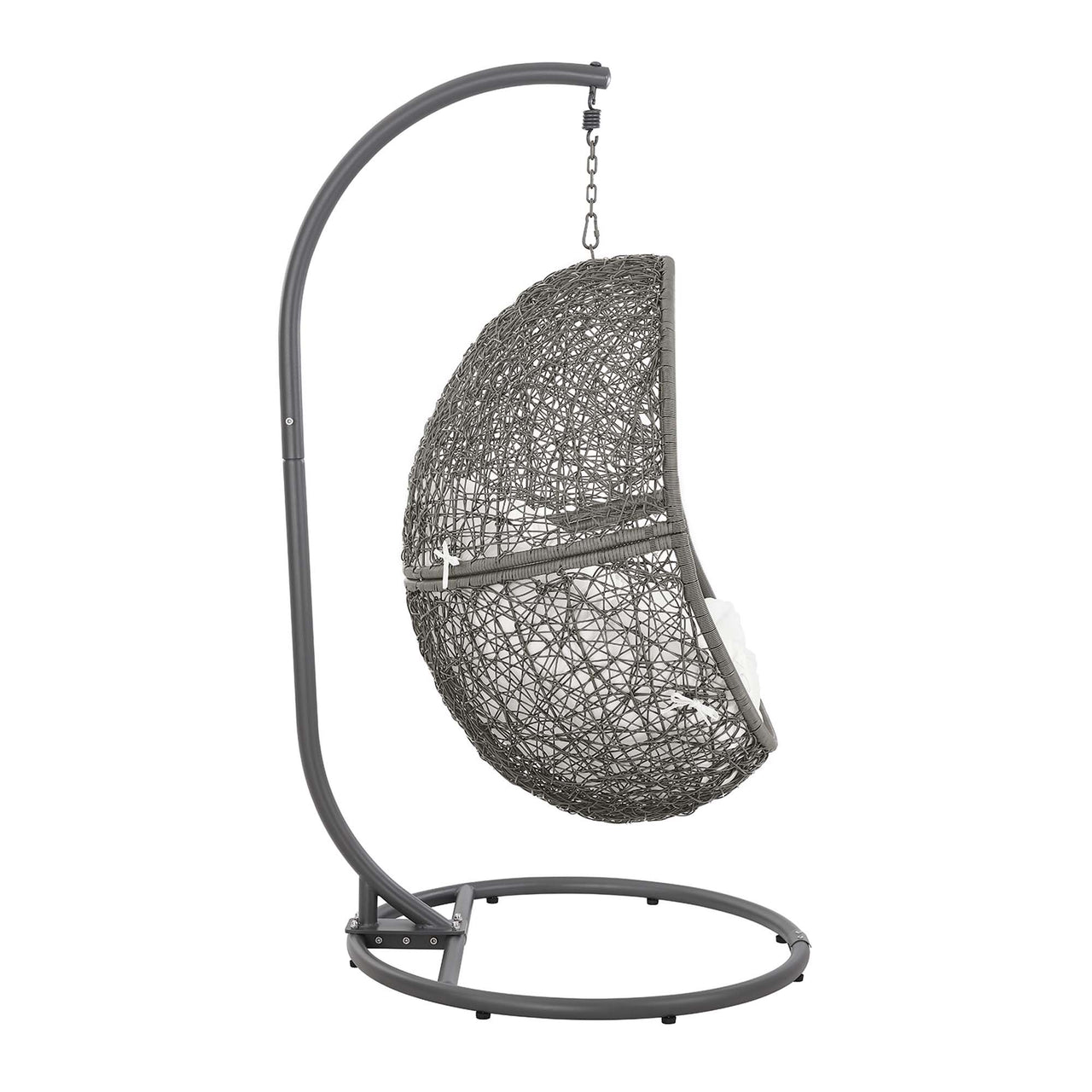 Chrysalis Alfresco Swing Chair, Gray & White