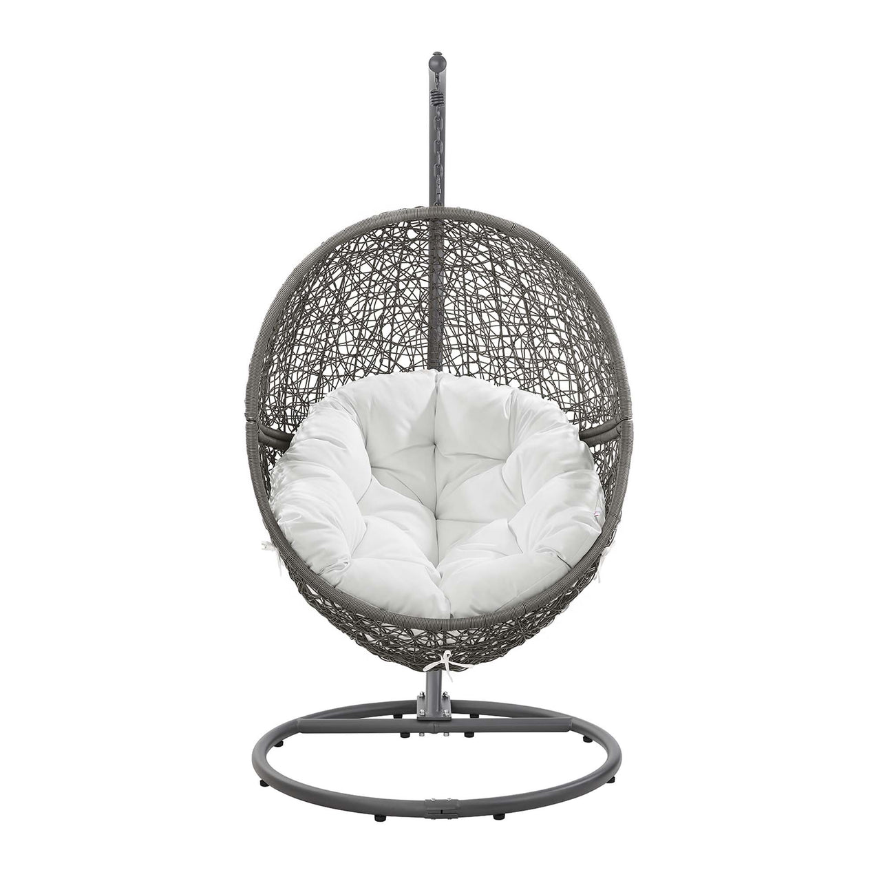 Chrysalis Alfresco Swing Chair, Gray & White