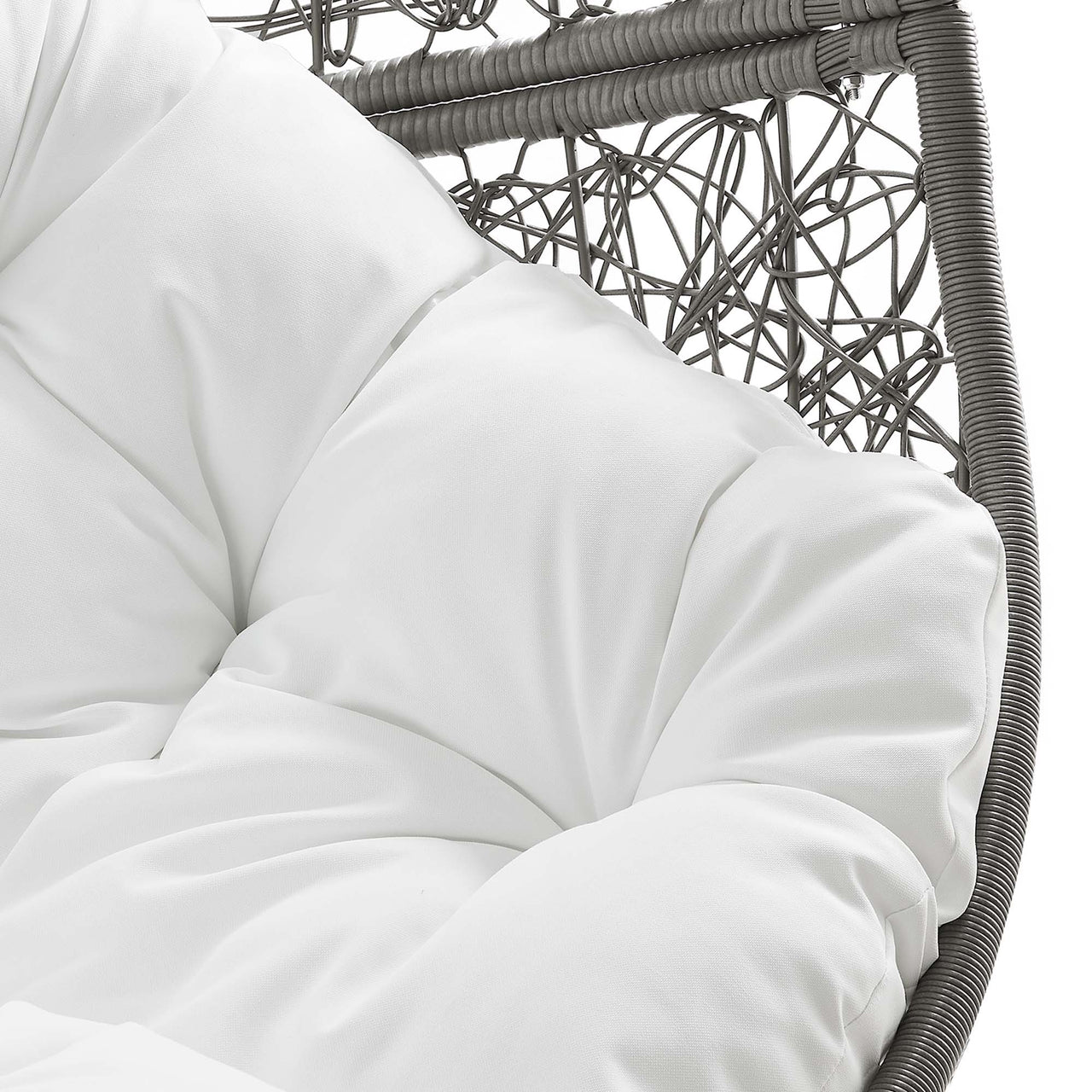 Chrysalis Alfresco Swing Chair, Gray & White