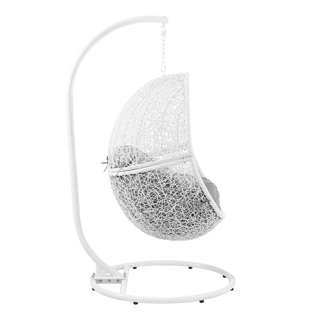 Chrysalis Alfresco Swing Chair, White & Gray
