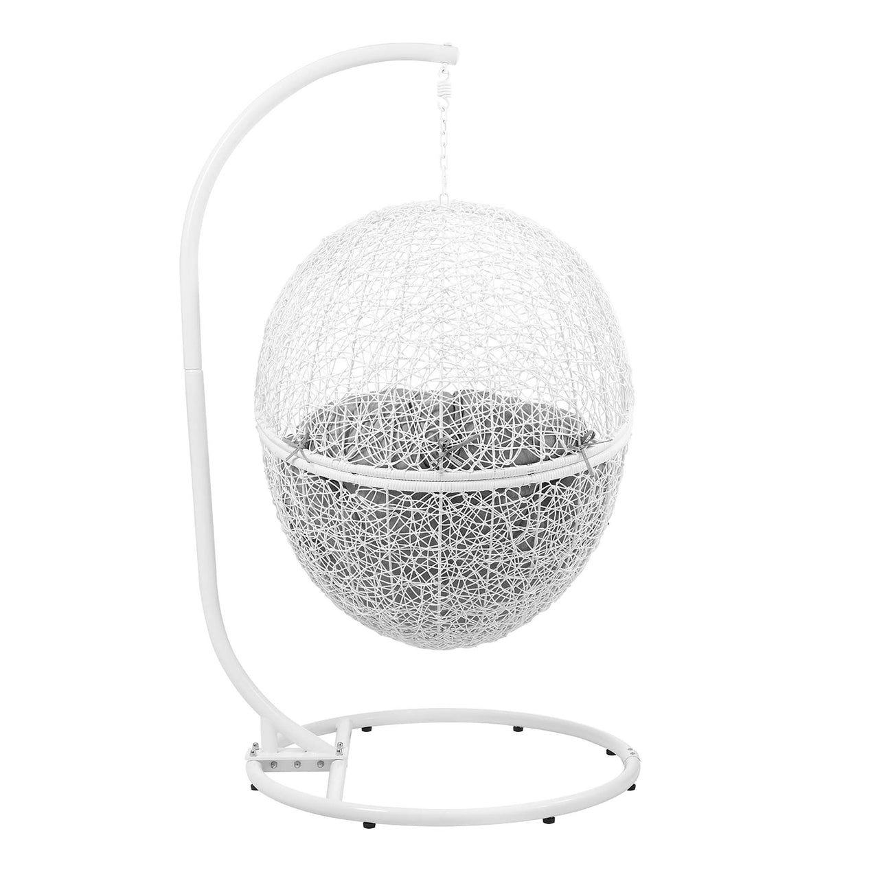 Chrysalis Alfresco Swing Chair, White & Gray