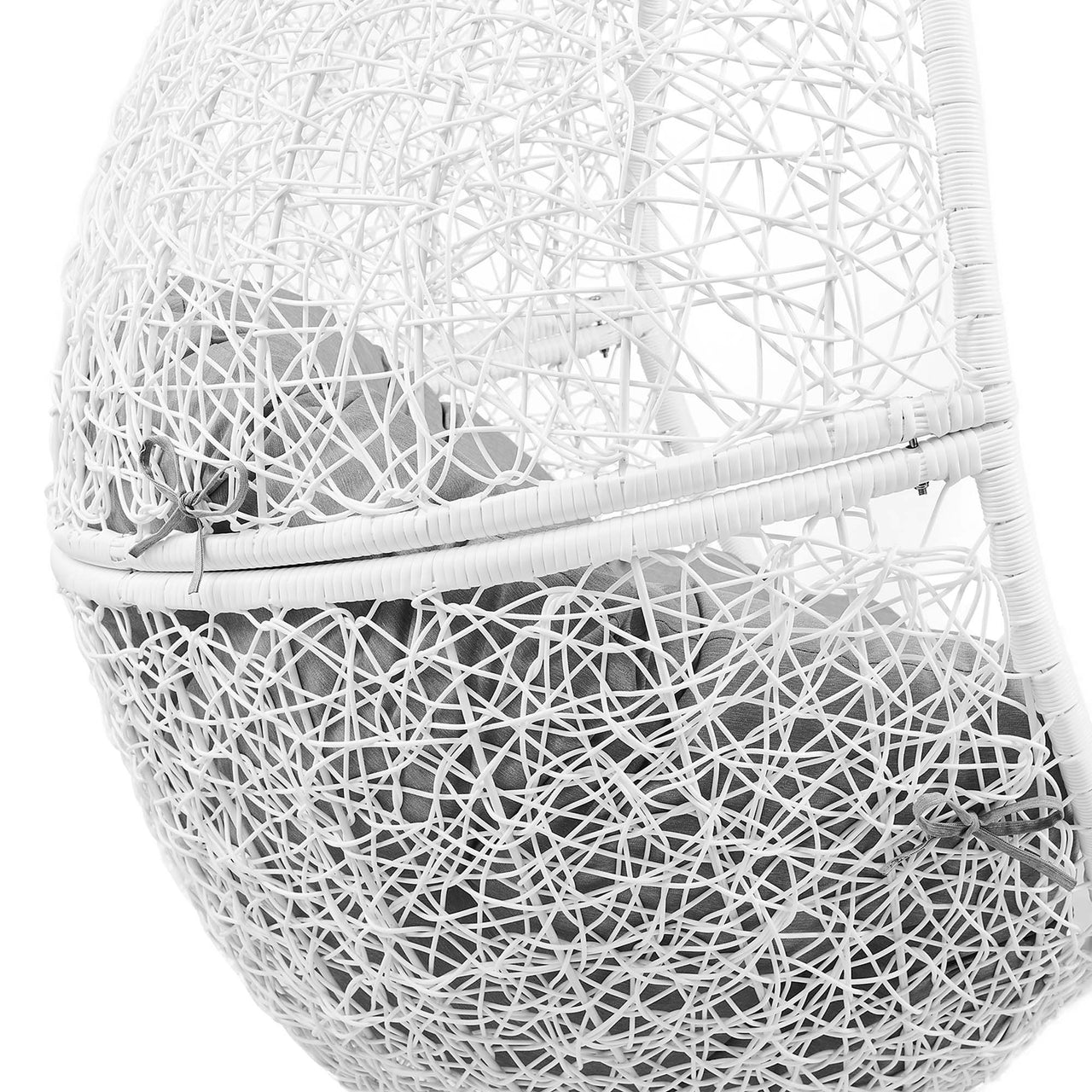 Chrysalis Alfresco Swing Chair, White & Gray