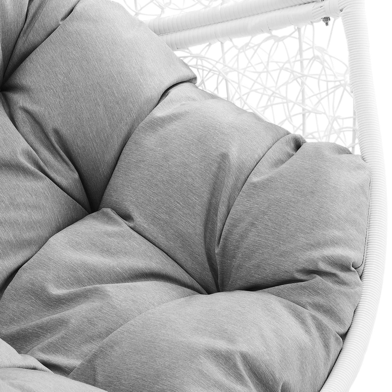 Chrysalis Alfresco Swing Chair, White & Gray