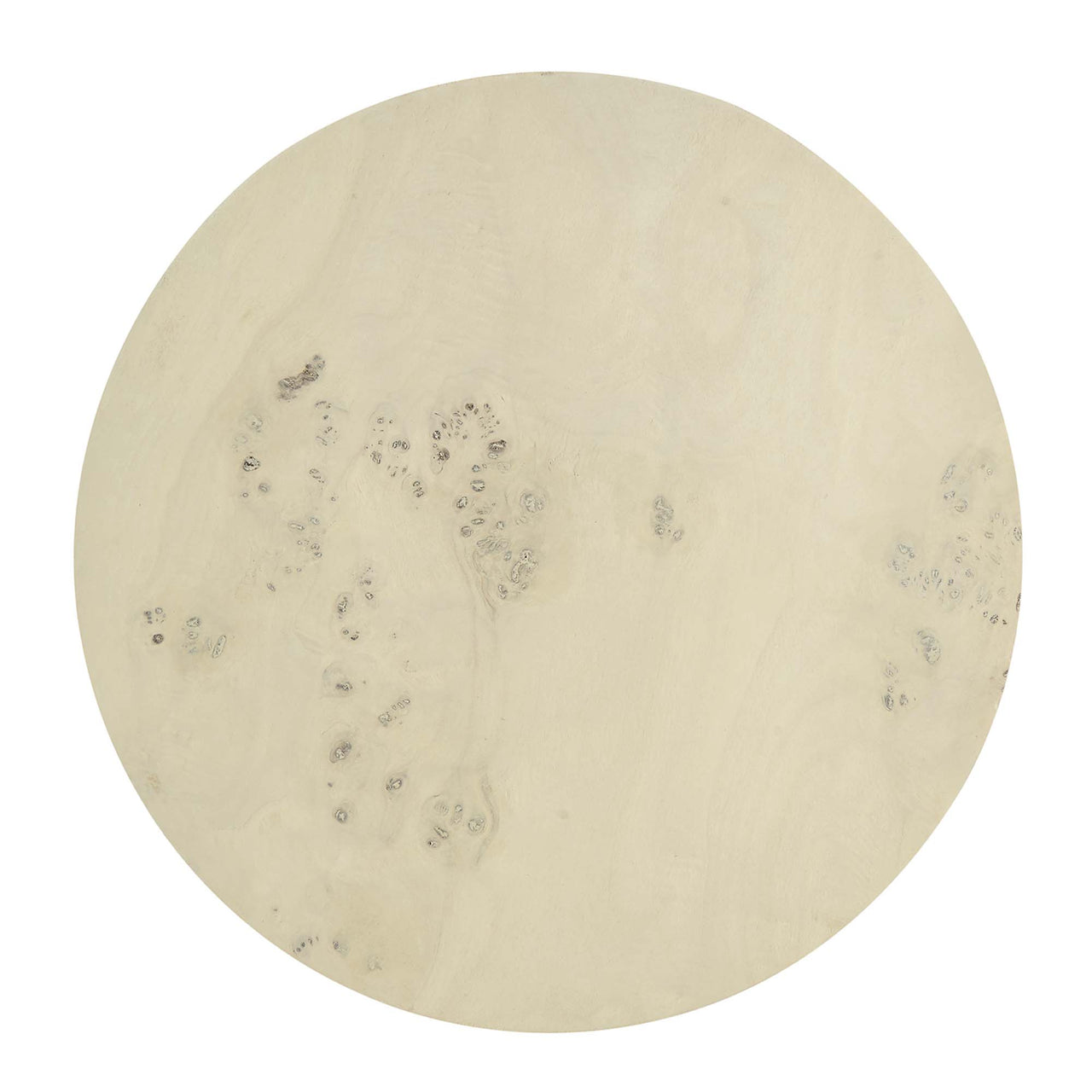 Aurel Round Side Table, Cream