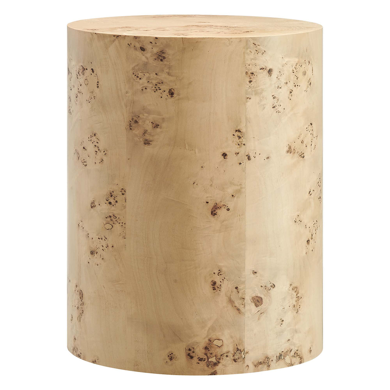 Aurel Round Side Table, Beige