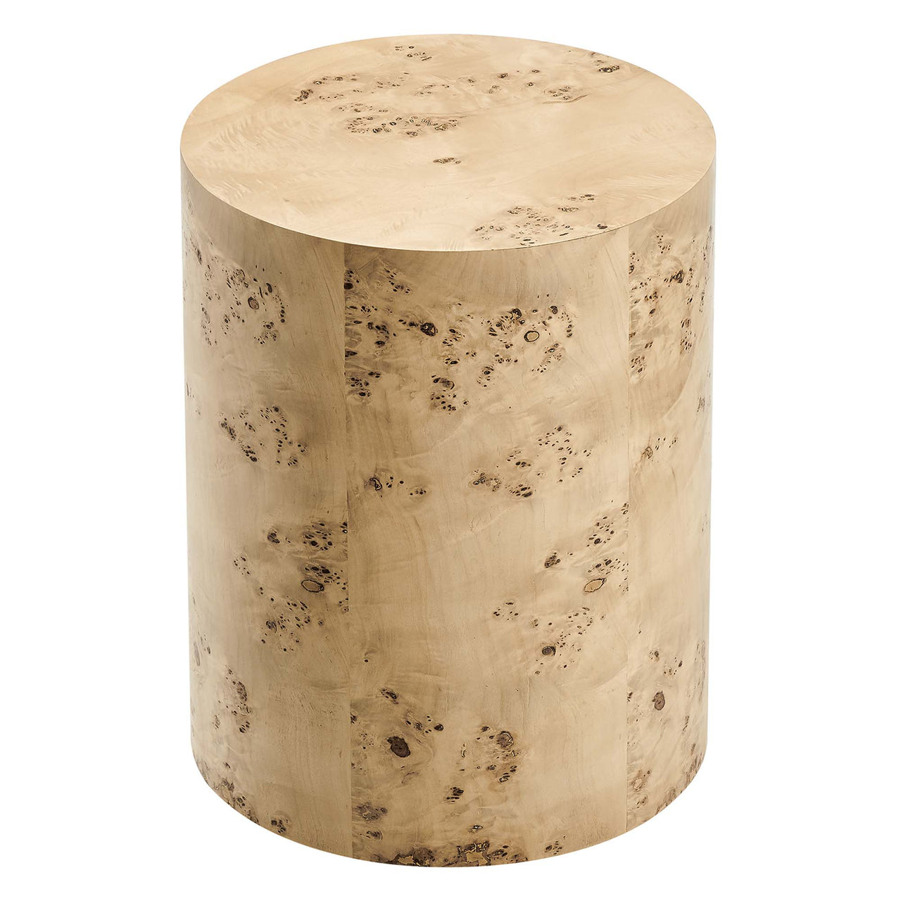 Aurel Round Side Table, Beige
