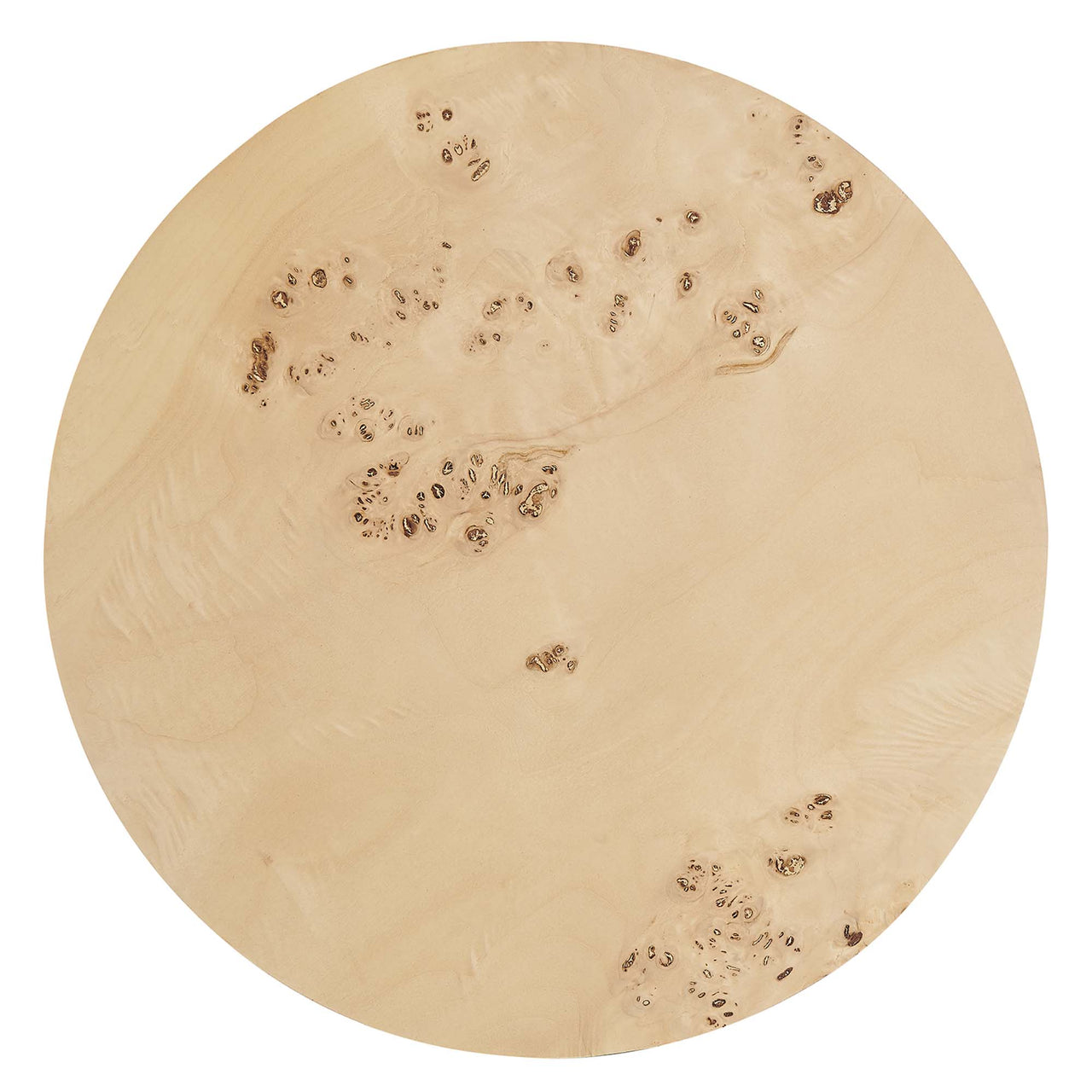 Aurel Round Side Table, Beige