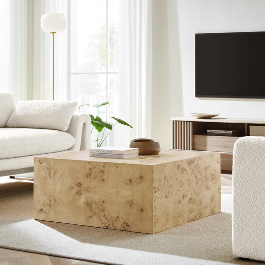 Aurel Square Coffee Table, Beige