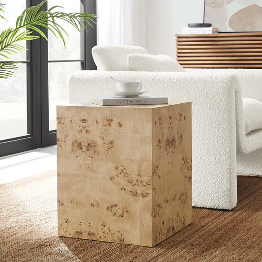 Aurel Square Side Table, Beige