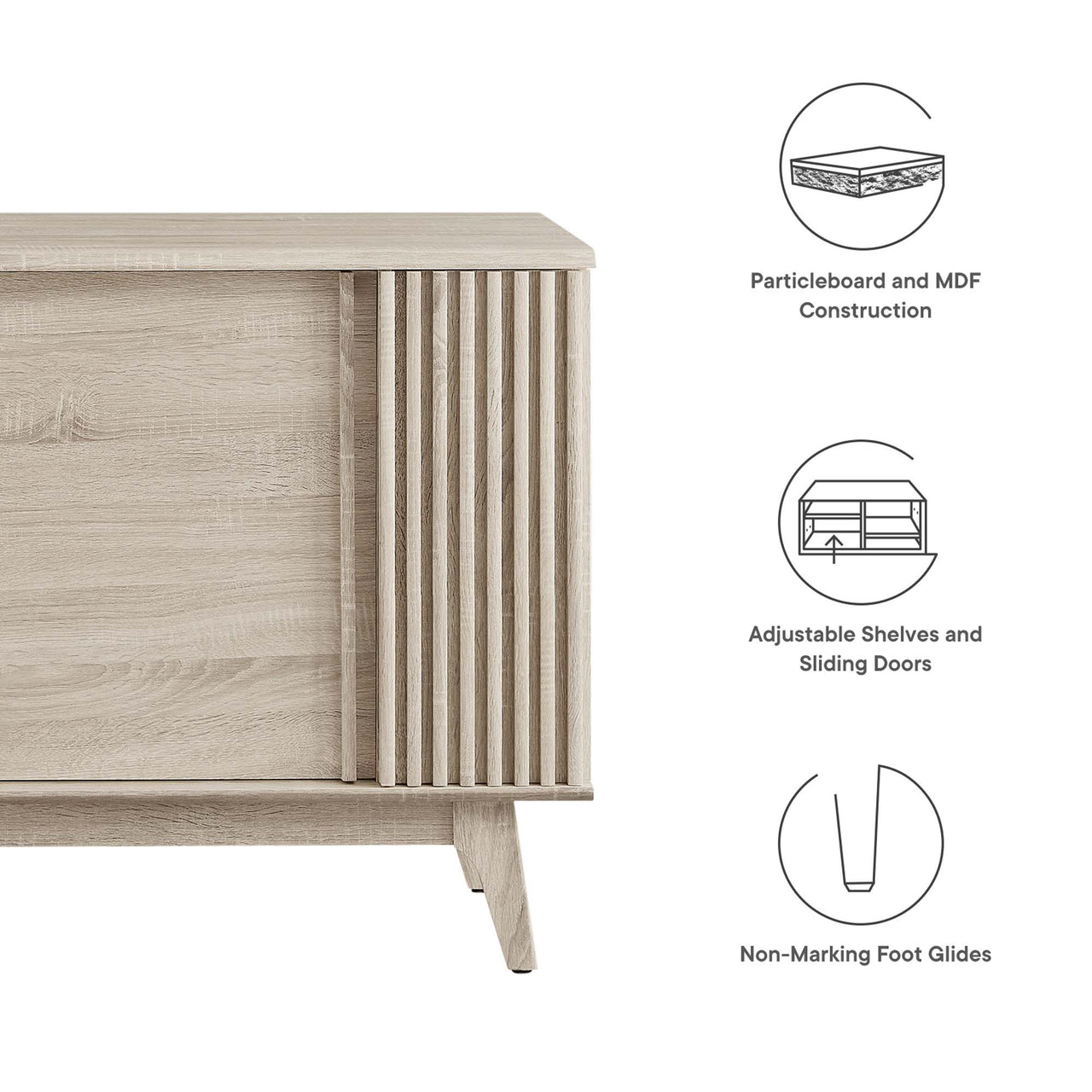 Edira Sideboard, Oak