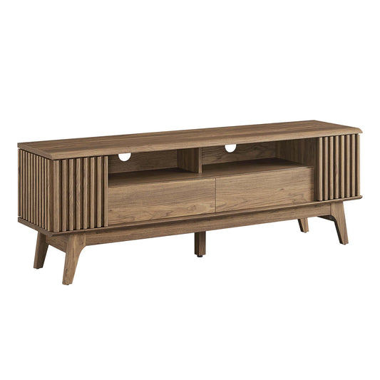 Edira TV Stand, Walnut