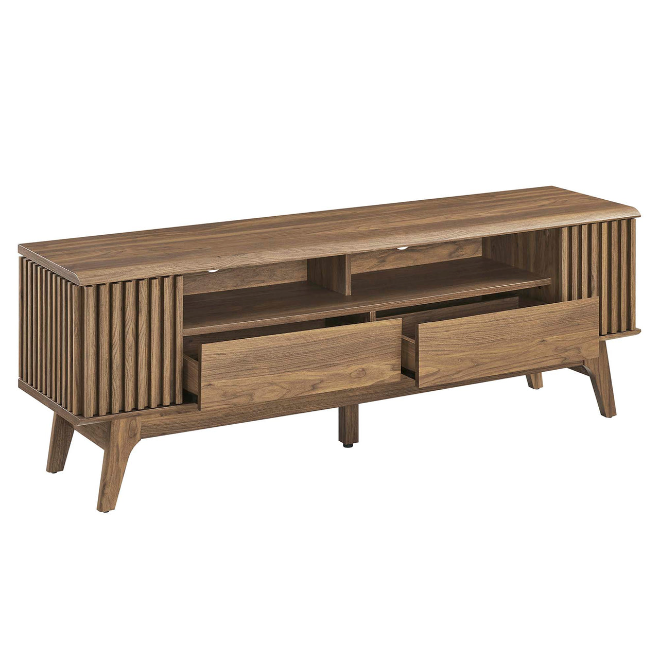 Edira TV Stand, Walnut