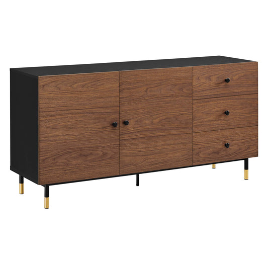 Portier Sideboard, Black & Walnut