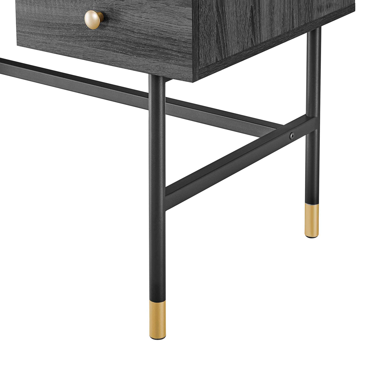 Portier Desk, Black & Charcoal