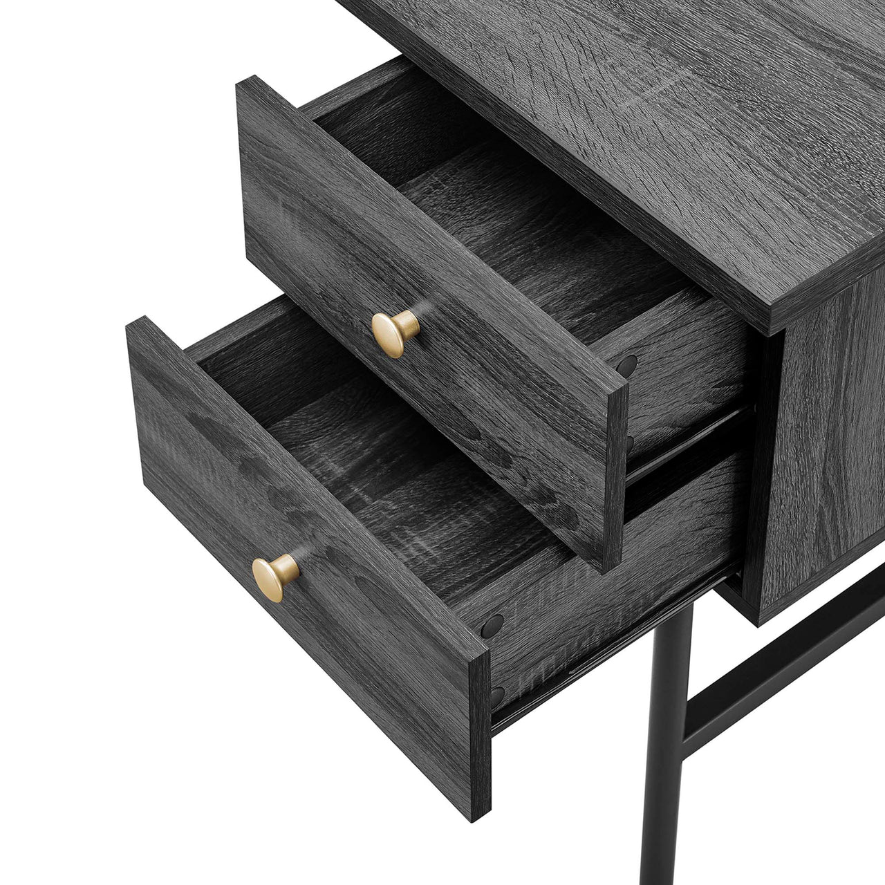 Portier Desk, Black & Charcoal