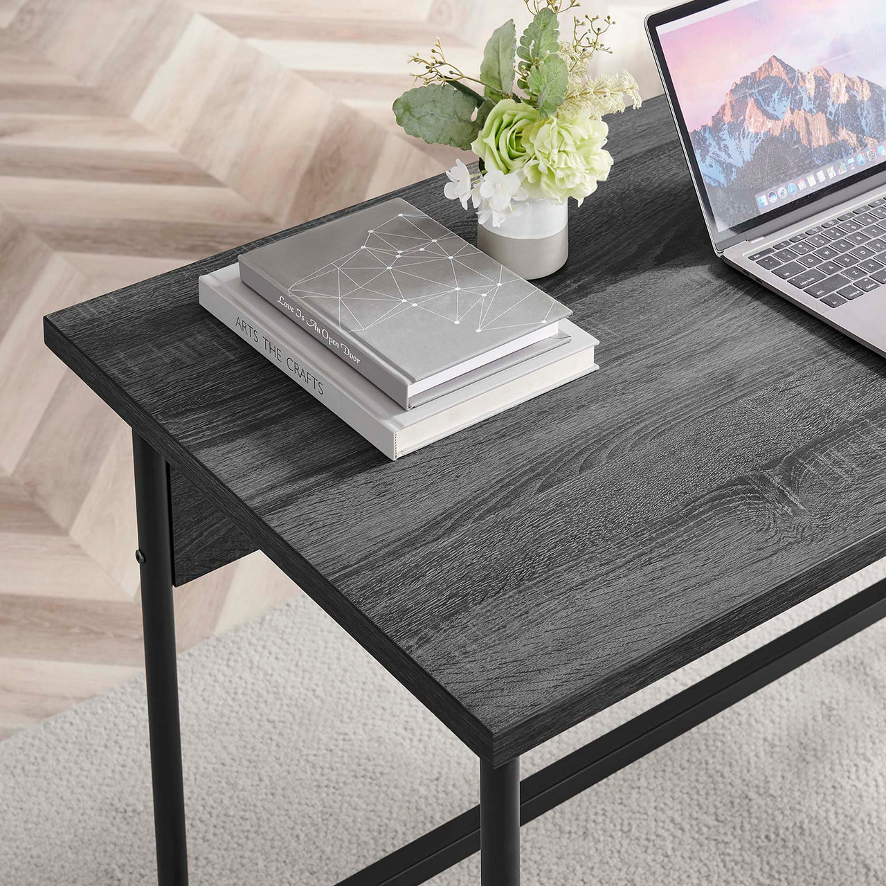 Portier Desk, Black & Charcoal
