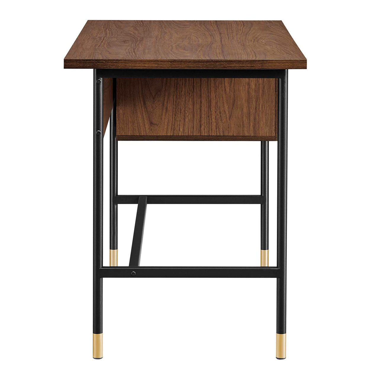 Portier Desk, Black & Walnut
