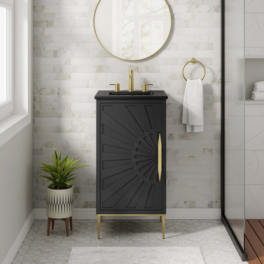 Solar Eclipse Vanity Unit, Extra Small, Black