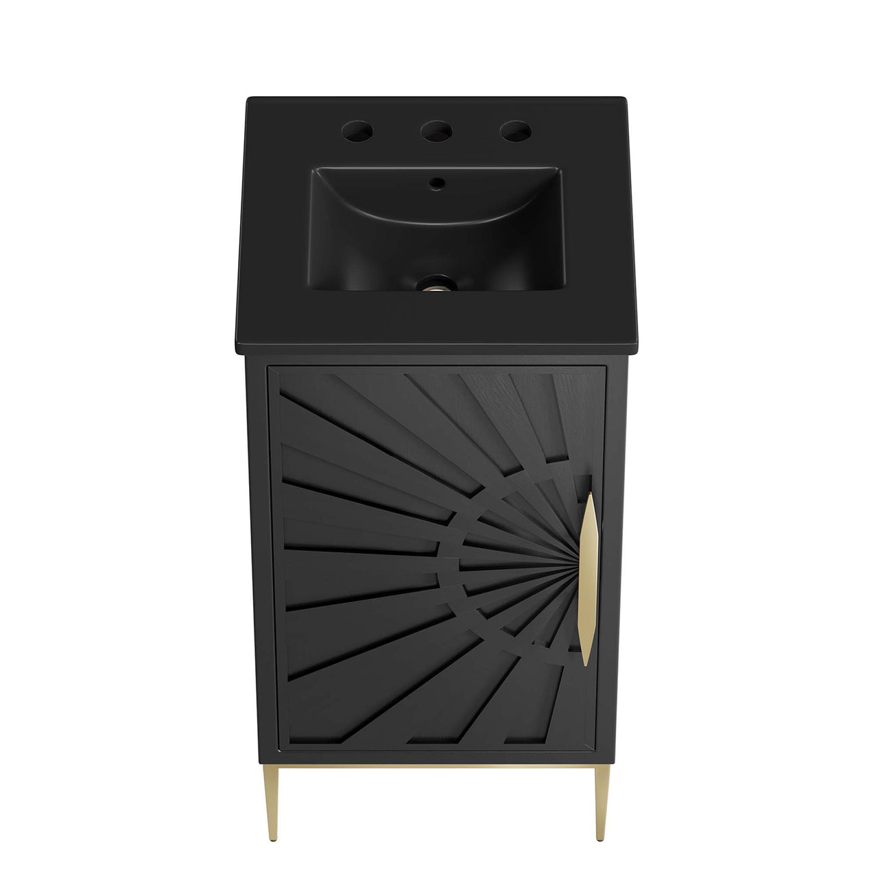 Solar Eclipse Vanity Unit, Extra Small, Black