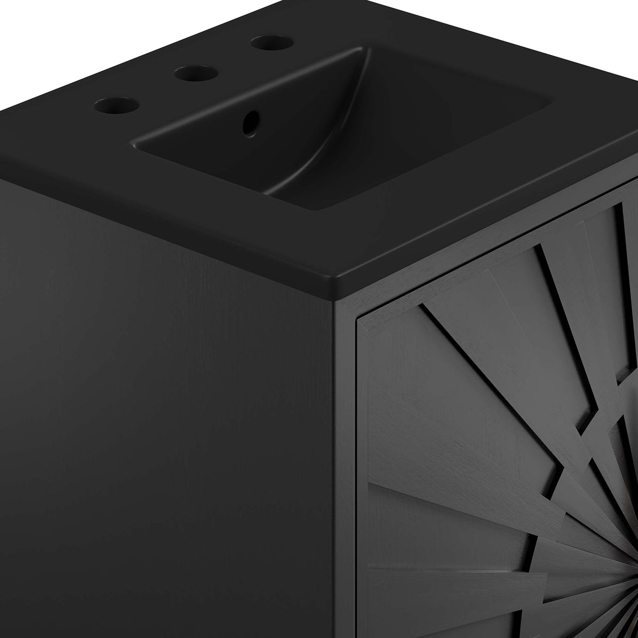 Solar Eclipse Vanity Unit, Extra Small, Black