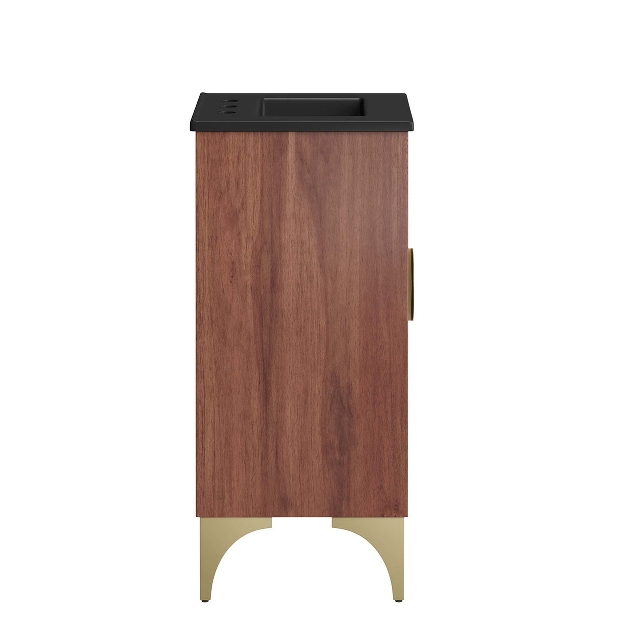 Sol Vanity Unit, Extra Small, Black & Walnut