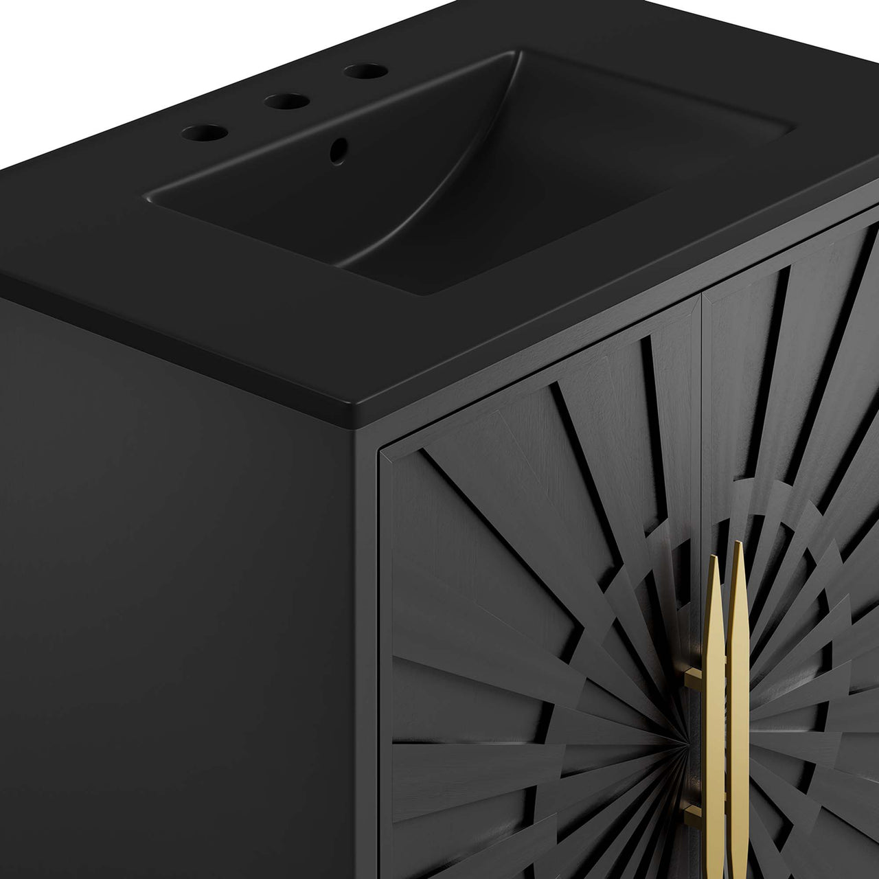 Solar Eclipse Vanity Unit, Medium, Black