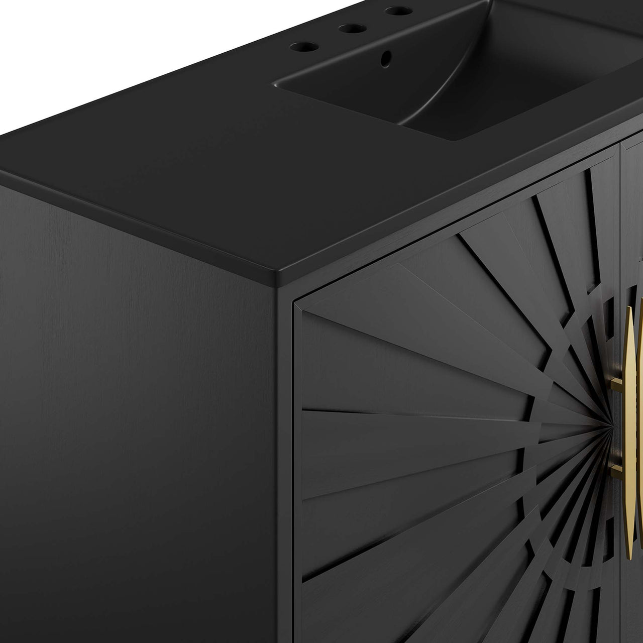 Solar Eclipse Vanity Unit, Extra Large, Black