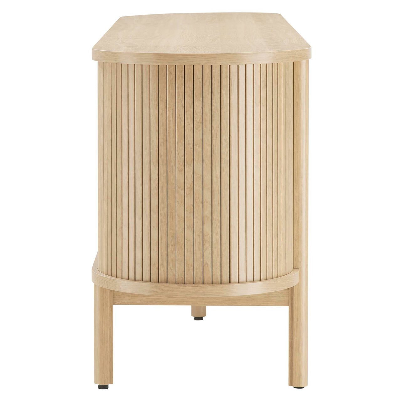 Callan Fluted TV Stand, Oak