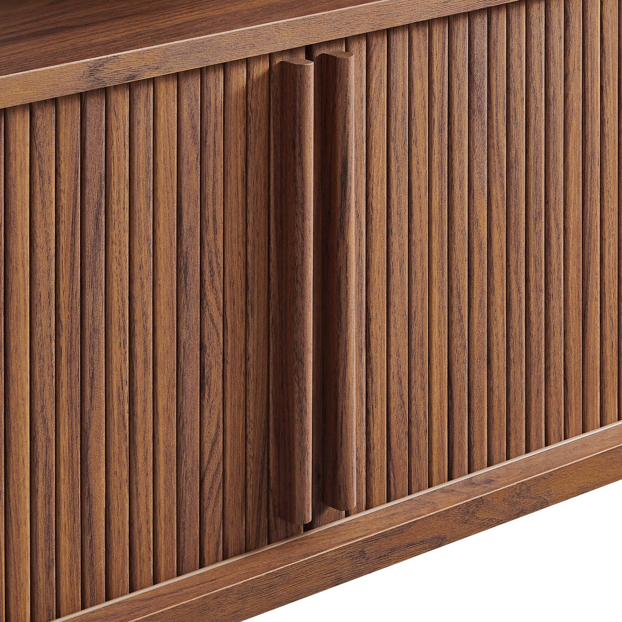Callan Fluted TV Stand, Walnut